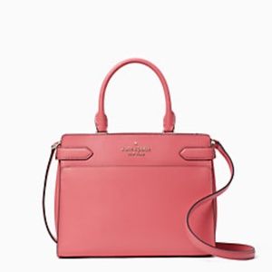 staci medium satchel garden pink